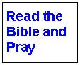 Read Bible and Pray